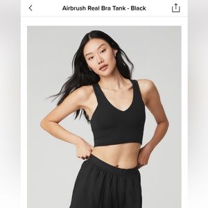 Airbrush Real Bra Tank - Black